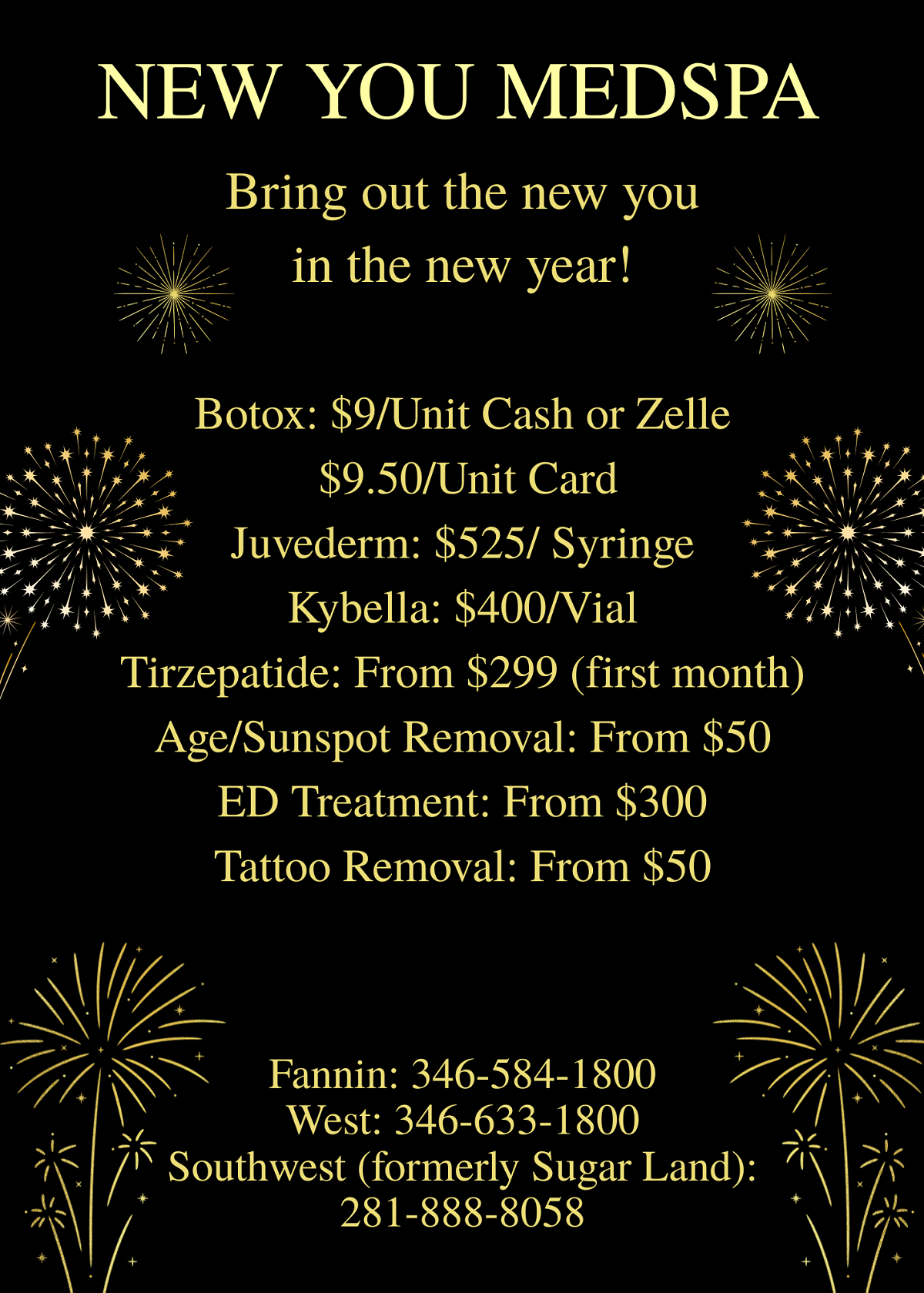 New Year at New You Medspa specials